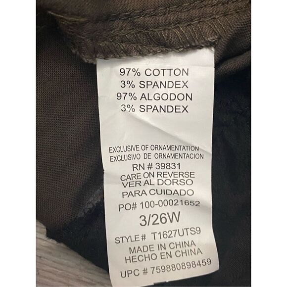 Jolt Skinny Pants Jeans Denim Stretch Brown Faded Style Women’s Junior’s 3/26W - Picture 5 of 8